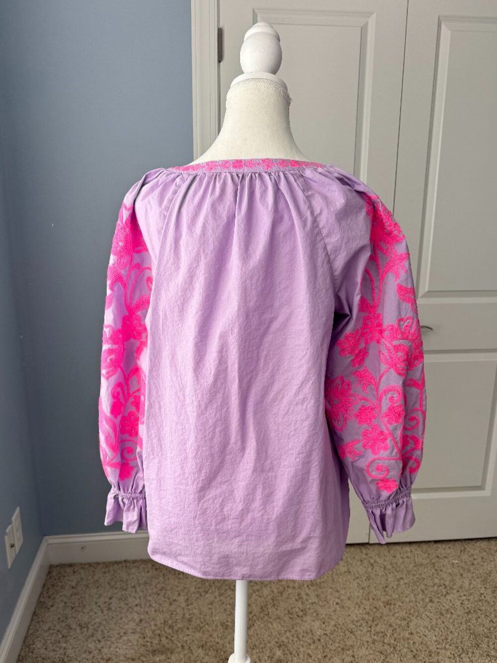 Lilly Pulitzer Bohemian Ravina Tunic Top In Purple Iris Size M View 4